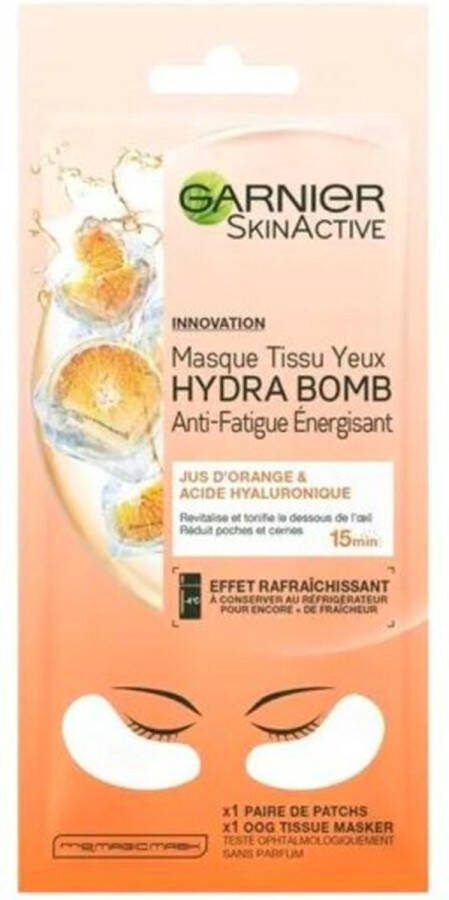 Garnier 3x SkinActive Tissue Oogmasker Hydra Bomb Orange
