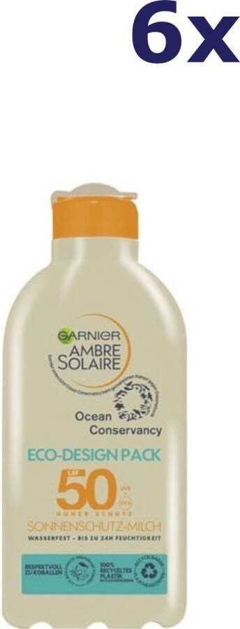 Garnier 6x Ambre Solaire Zonnebrand Milk F50 200 ml