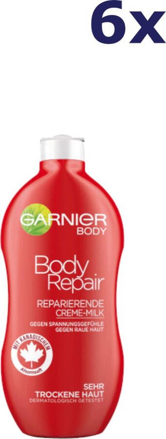 Garnier Body Repair herstellende bodylotion voordeelverpakking 6 x 400 ml