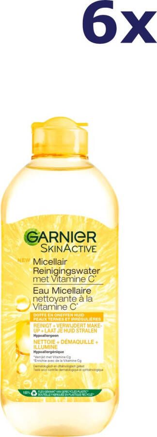 Garnier Skinactive Vitamine C micellair water- 6 x 400 ml voordeelverpakking