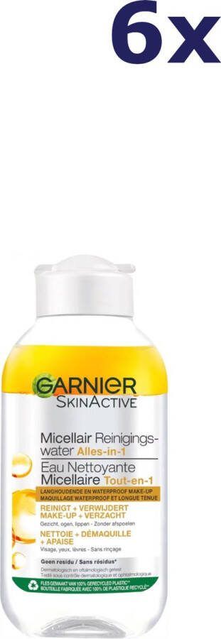 Garnier 6x Micellair Water 100ml Reinigingswater olie