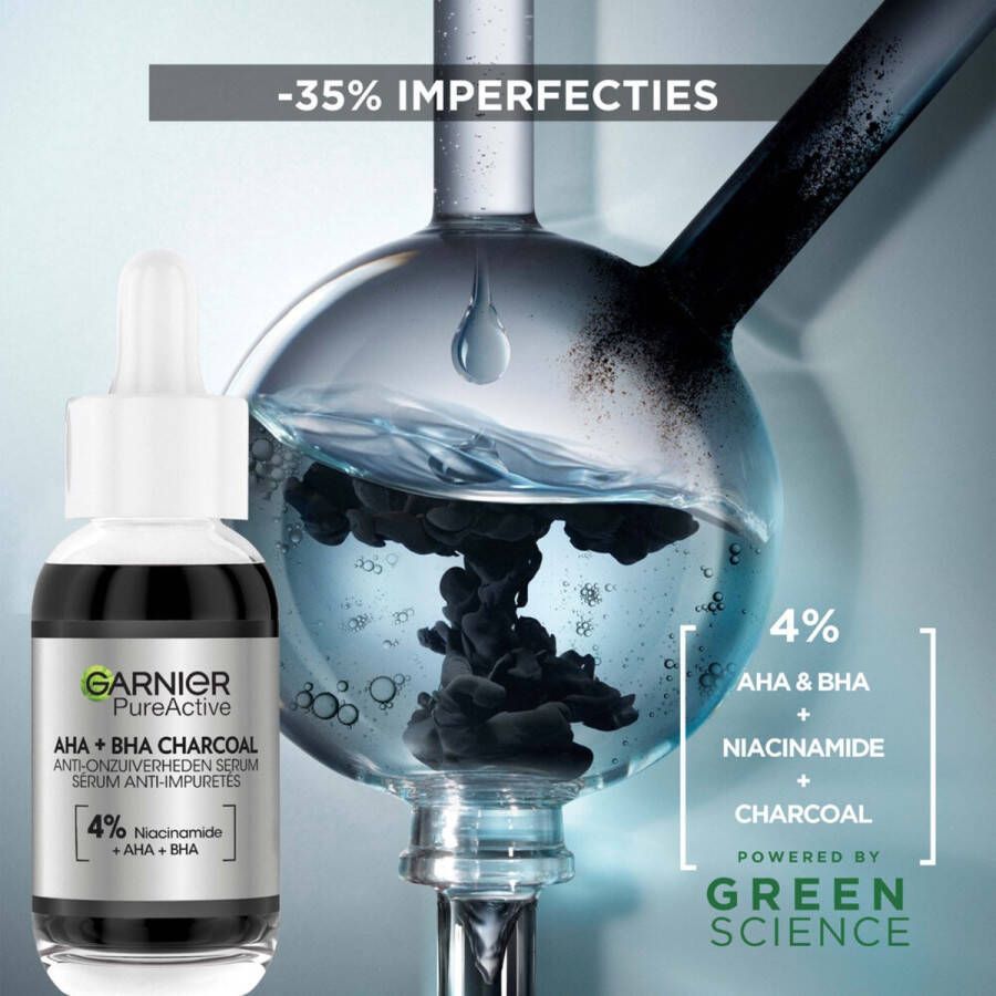 Garnier 6x SkinActive Pure Active Charcoal Anti-Onzuiverheden Serum 30 ml