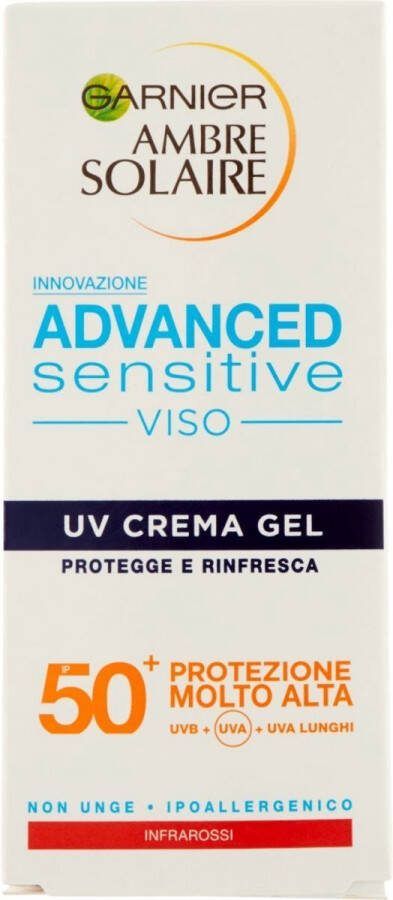 Garnier Ambre Solaire Advanced Sensitive Face UV Cream SPF 50+ 50 ml