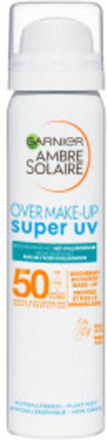 Garnier Ambre Solaire Gezichtsspray Sensitive Expert+ SPF 50 2x 75 ml Voordeelverpakking