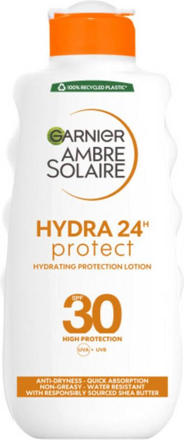 Garnier Ambre Solaire Hydra 24 Zonnemelk SPF 30 2x 200 ml Voordeelverpakking