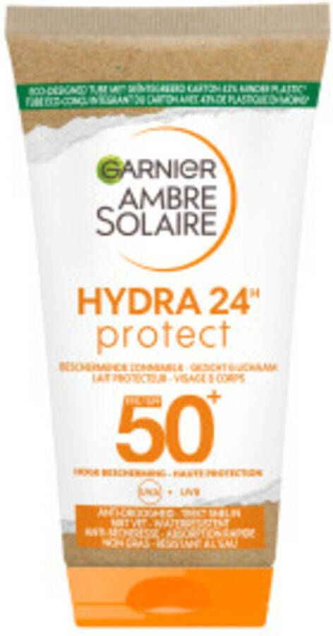 Garnier Ambre Solaire Hydra 24 Zonnemelk SPF 50 Reisformaat 2x 50 ml Voordeelverpakking