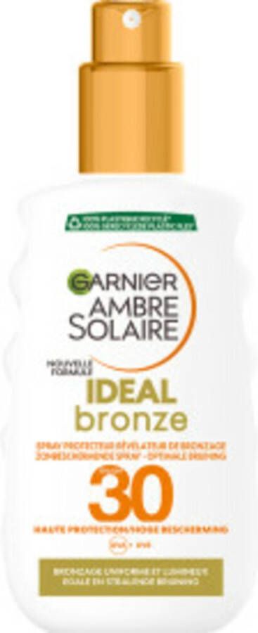 Garnier Ambre Solaire Ideal Bronze Zonnespray SPF 30 2x 200 ml Voordeelverpakking