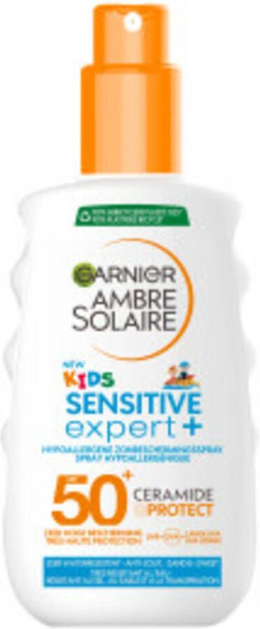 Garnier Ambre Solaire Kids Ceramide Protect Zonnebrandspray SPF 50+ 2x 150 ml Voordeelverpakking