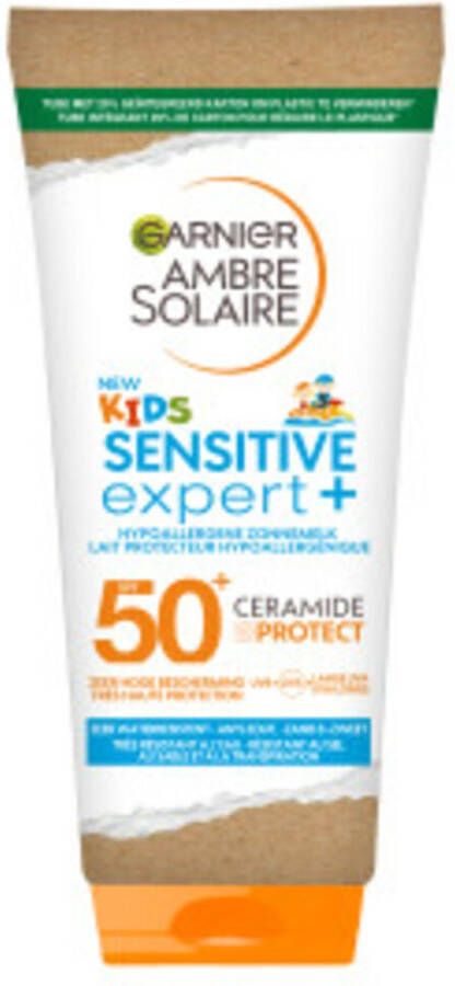 Garnier Ambre Solaire Kids Sensitive Zonnemelk SPF 50+ 2x 200ml Voordeelverpakking