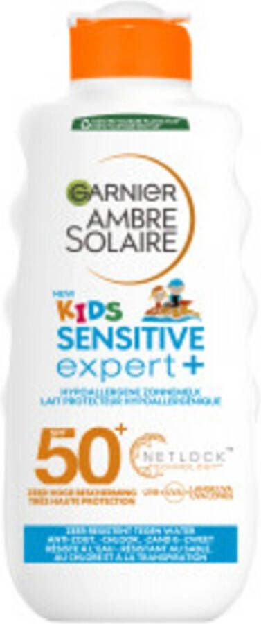 Garnier Ambre Solaire Kids zonnebrandmelk SPF 50+ Zonnebrand voor de kinderhuid 200 ml