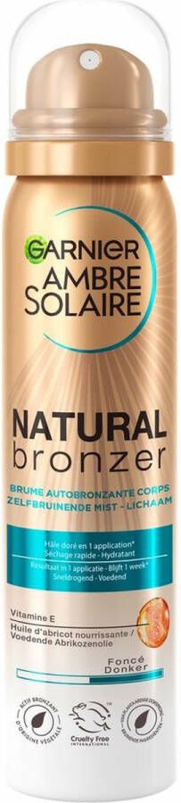 Garnier Ambre Solaire Natural Bronzer Zelfbruinende Spray Donker 150 ml