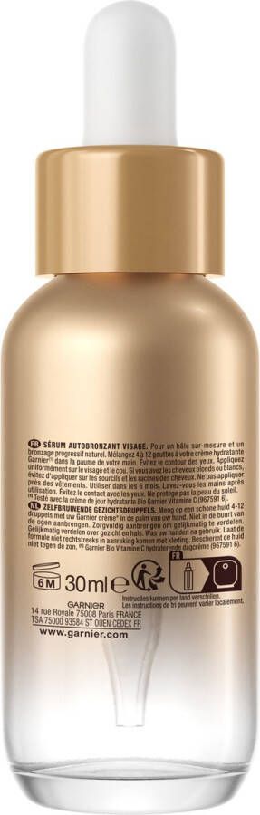 Garnier Ambre Solaire Zelfbruiner Gezichtsdruppels Natural Bronzer Self-tan Drops 30 ml