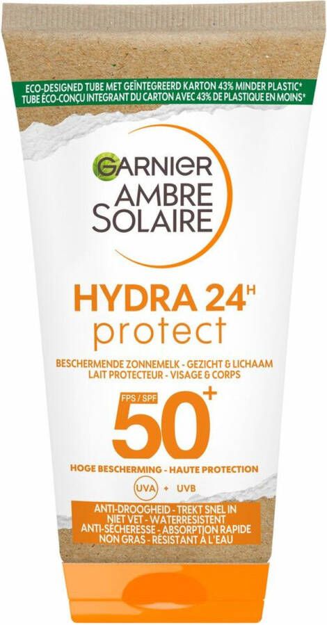 Garnier Ambre Solaire Reisformaat Zonnemelk met Karitéboter SPF 50 Beschermende Zonnebrand Tegen Uitdroging 50ml