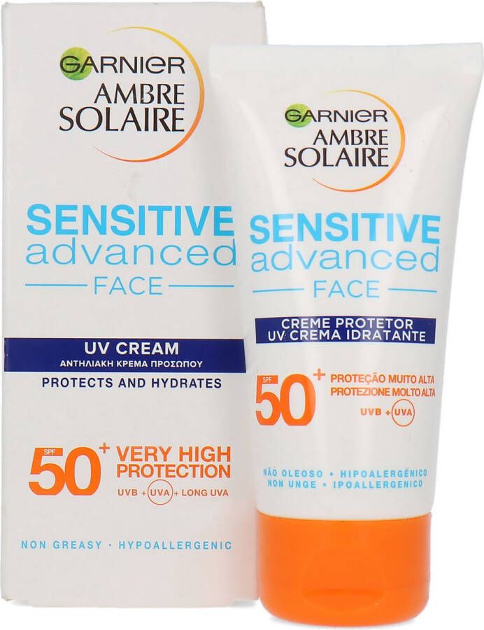 Garnier Ambre Solaire Sensitive Advanced Face Protection Lotion SPF 50+ 50 ml