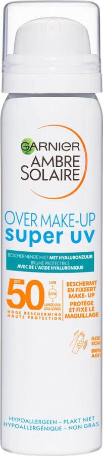Garnier Ambre Solaire Sensitive Expert+ Super UV beschermende make-up mist zonnebrand spray SPF 50 ml