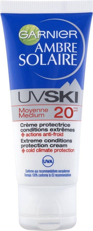 Garnier Ambre Solaire UV Ski Beschermende Creme SPF 20 30 ml Zonnebrand creme