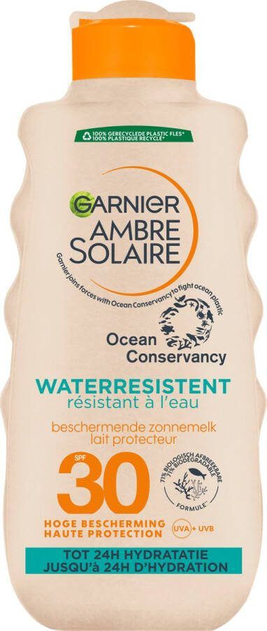 Garnier Ambre Solaire Waterresistente Zonnebrand crème SPF 30 200 ml