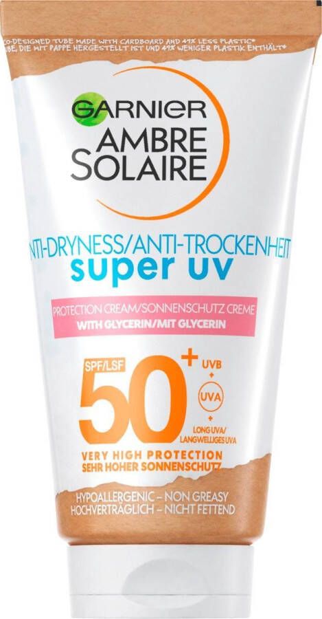 Garnier Ambre Solaire zonnebrandcrème Gezicht 50 ml