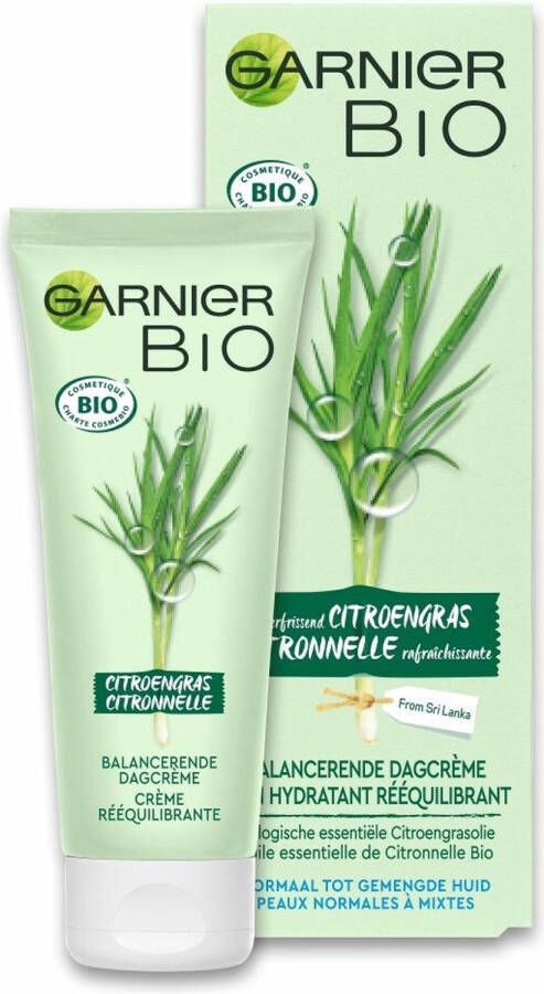 Garnier Bio Stabiliserende dagcrème met Verfrissend Citroengras Normaal tot gemengde huid 50 ml