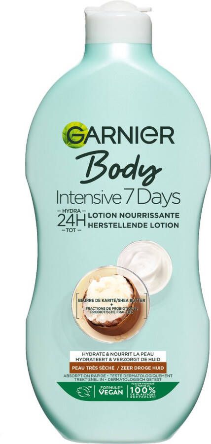 Garnier Body Intensive 7 Days Herstellende Bodylotion met Karitéboter en Probiotica 400ml