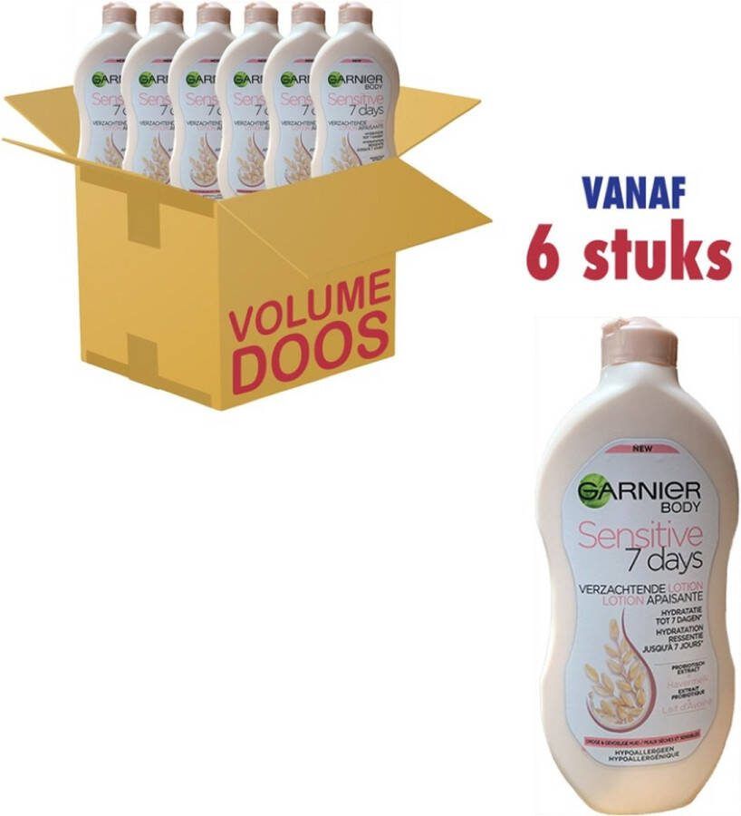 Garnier Body Sensitive 7 days Verzachtende Lotion (6 x 400ml)