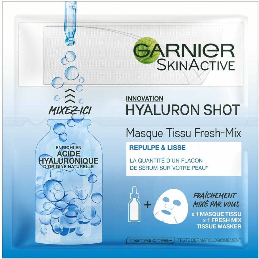 Garnier Face Fresh Mix Tissue Gezichtsmasker Hyaluron Shot
