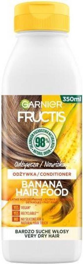 Garnier Fructis Banana Hair Food Voedende Conditioner voor Zeer Droog Haar 350ml