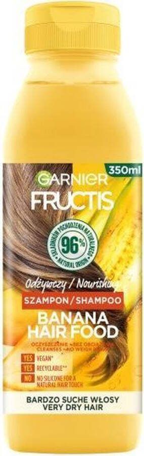 Garnier Fructis Banana Hair Food Voedende Shampoo voor Zeer Droog Haar 350ml
