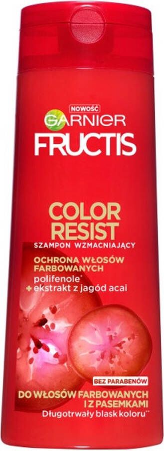 Garnier Fructis Color Resist versterkende shampoo voor gekleurd en gestreept haar 400ml