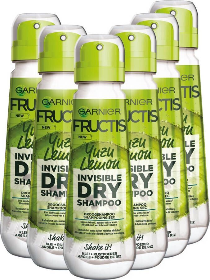 Garnier Fructis Hair Lemonade Yuzu Lemon Droogshampoo 6 x 100ml