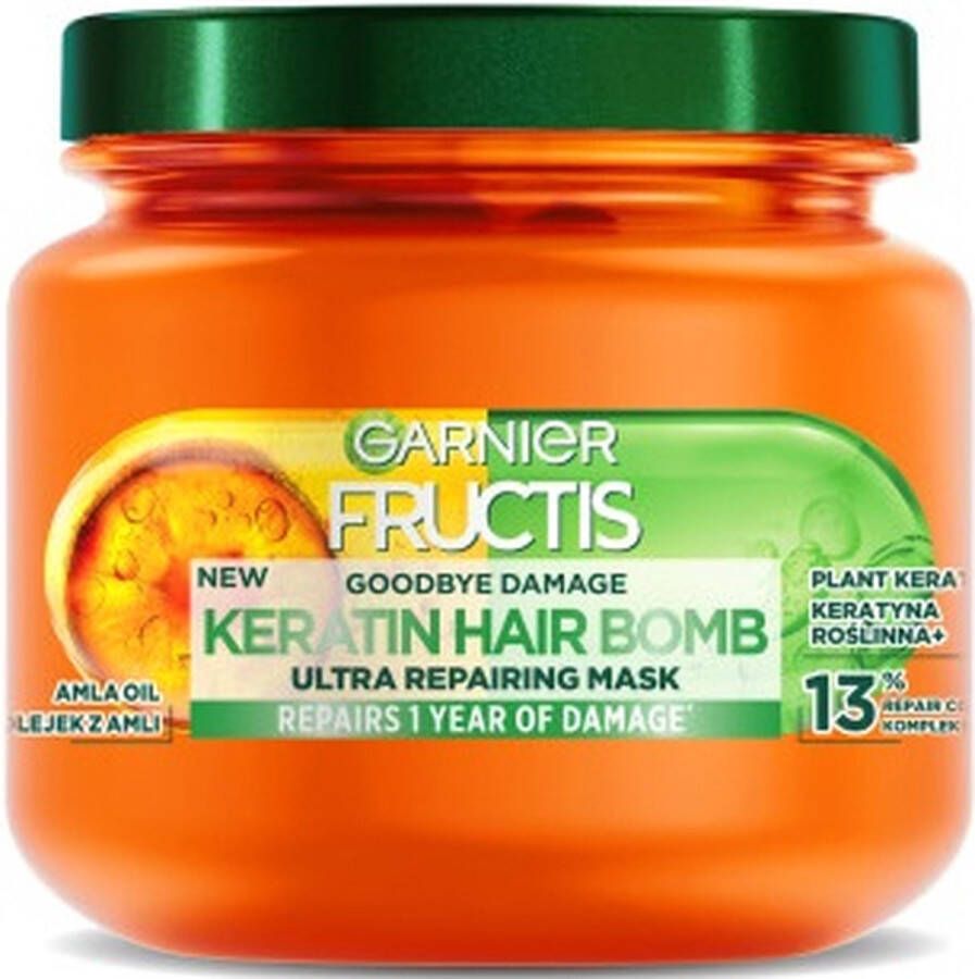 Garnier Fructis Goodbye Damage Keratin Hair Bomb heropbouwend haarmasker 320ml