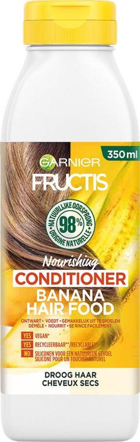 Garnier Fructis Hair Food Banana Voedende Conditioner Droog Haar 350ml