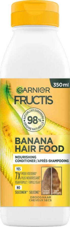 L Oréal Paris Garnier Fructis Hair Food Banana Acondicionador Ultra Nutritivo 350 Ml