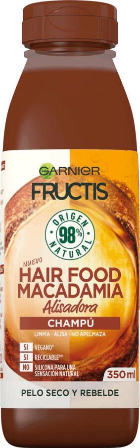 Garnier Fructis Hair Food Macadamia Vrouwen Voor consument Shampoo 350 ml