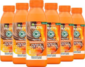 Garnier Fructis Hair Food Papaya Herstellende Shampoo Voordeelverpakking Beschadigd Haar 6 x 350ml