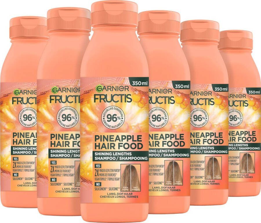 Garnier Fructis Hair Food Pineapple Shampoo Lang dof haar 6x 350ml