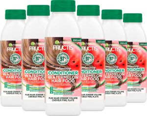 Garnier Fructis Hair Food Watermelon Revitaliserende Conditioner Voordeelverpakking Futloos Haar 6 x 350ml