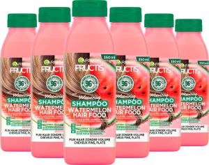 Garnier Fructis Hair Food Watermelon shampoo voor futloos haar 6 stuks voordeelverpakking