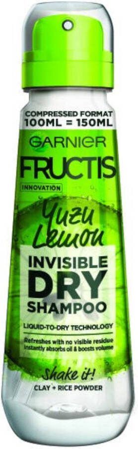 Garnier Fructis Hair Lemonade Lemon Droge Shampoo 100ml Compressed