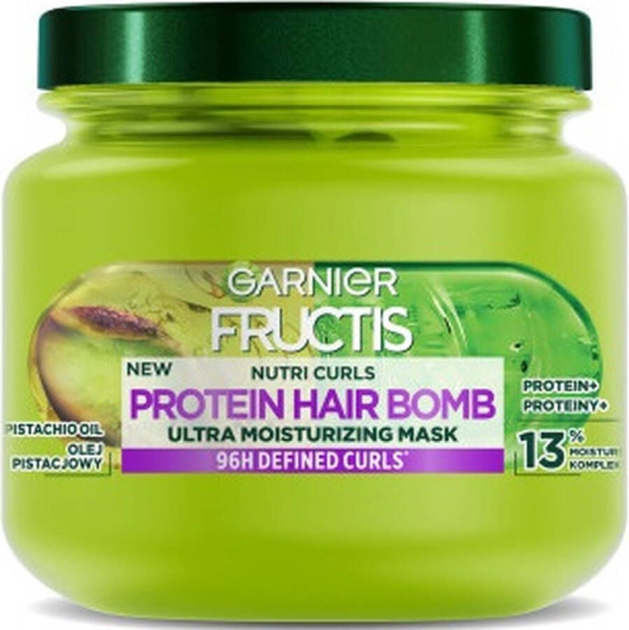 Garnier Fructis Nutri Curls Protein Hair Bomb hydraterend masker voor krullend haar 320ml