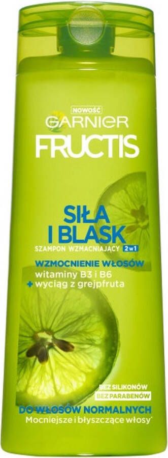 Garnier Fructis Strength and Shine 2in1 versterkende shampoo voor normaal haar 400ml