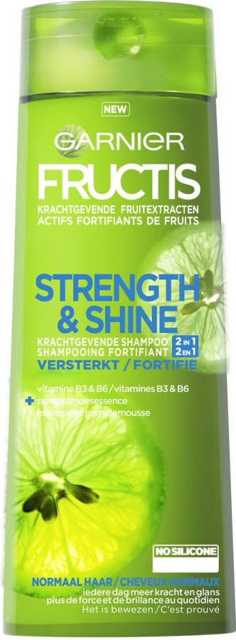 Garnier Fructis Strength & Shine 2in1 Shampoo 250 ml Normaal haar