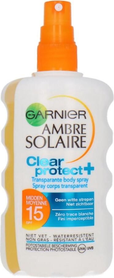 Garnier Ambre Solaire Clear Protect SPF15 Zonnebrandcrème 2x200ml Voordeelverpakking
