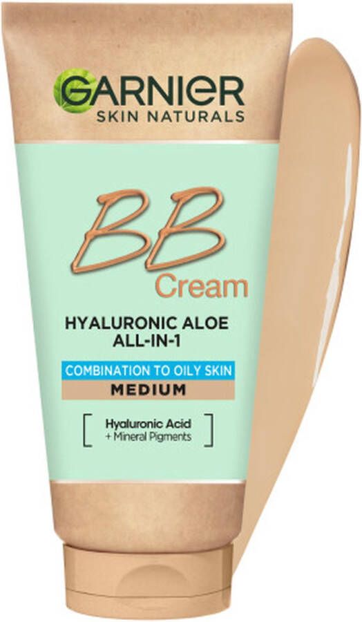 Garnier Hyaluronic Aloe All-In-1 BB Cream Hydraterende BB cream voor vette en gemengde huid Sienna 50ml