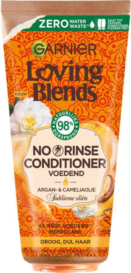 Garnier Loving Blends Argan & Camelia Olie Sublieme No Rinse Conditioner Droog & Dof Haar 200ml