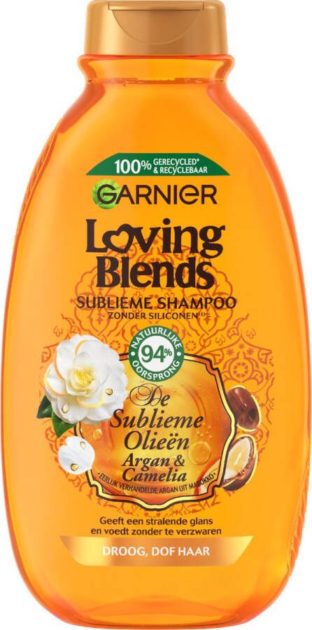 Garnier Loving Blends Argan & Camelia Olie Sublieme Shampoo Droog & Dof Haar 300ml