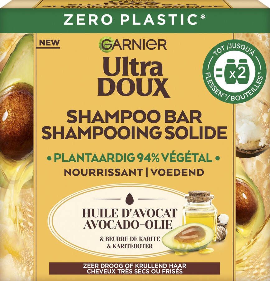 Garnier Loving Blends Avocado Olie & Shea Boter Intens Voedende Shampoo Bar Zeer Droog Pluizig Haar 60g