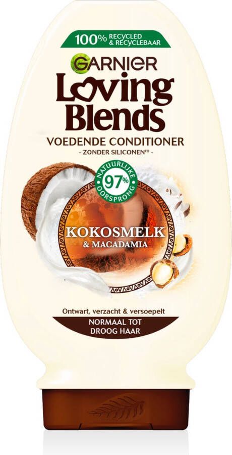Garnier Loving Blends Conditioner Kokosmelk & Macadamia Normaal tot Droog haar 250 ml