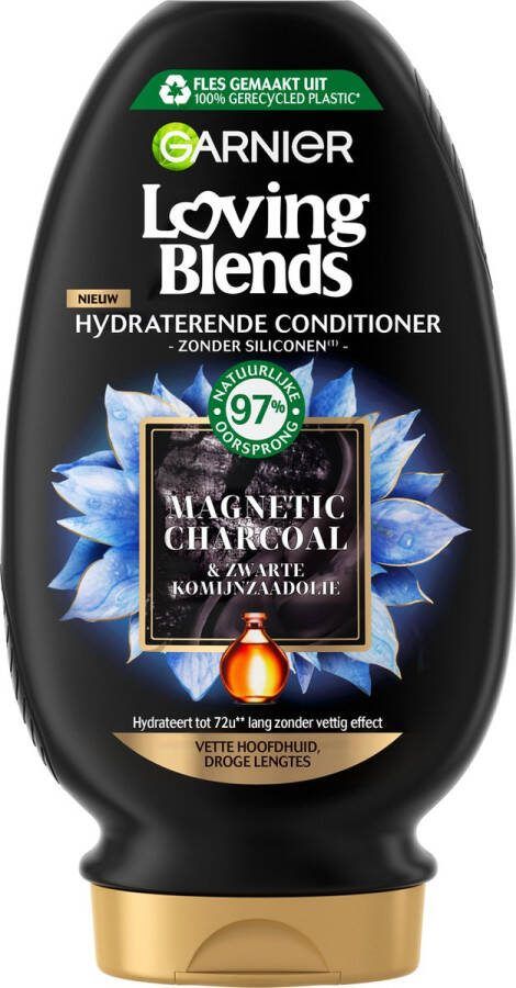 Garnier Loving Blends Conditioner Magnetic Charcoal Vette hoofdhuid & droge lengtes 250 ml