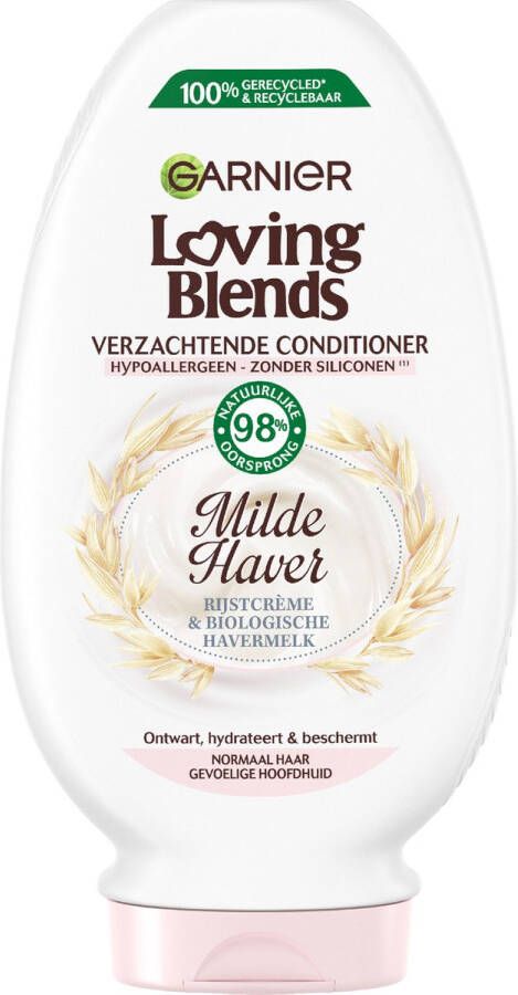 Garnier Loving Blends Milde Haver Verzachtende Conditioner Normaal Haar Gevoelige Hoofdhuid 250ml